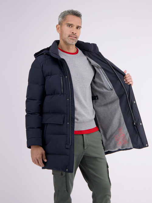 Lerros Longjacket Im Parka-Design. Gesteppt