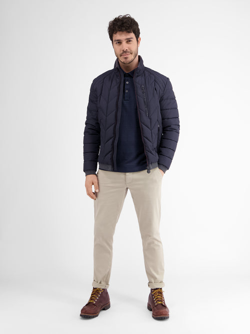 Lerros Longsleeve-Polo. Gestreift