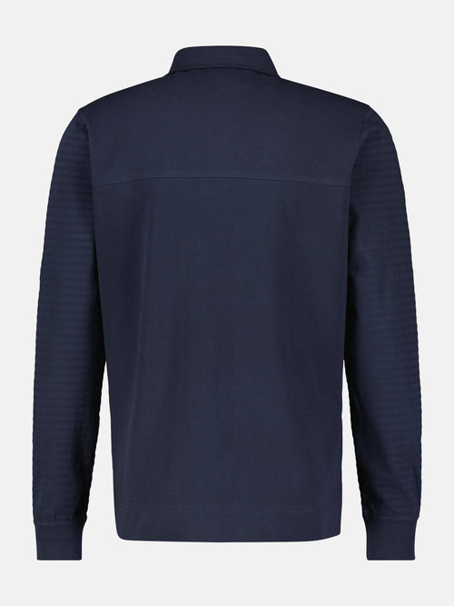 Lerros Longsleeve-Polo. Gestreift