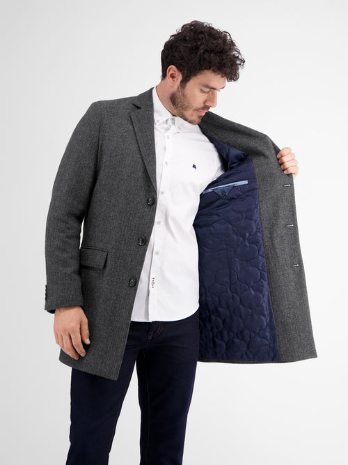 Lerros LRS Mantel In Fischgrat-Optik