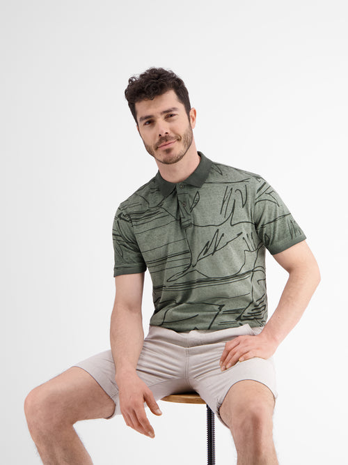 Lerros Poloshirt *Floral Lines*