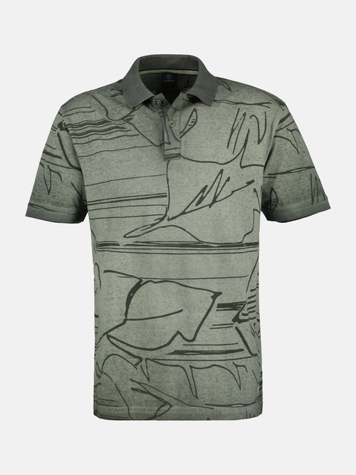 Lerros Poloshirt *Floral Lines*