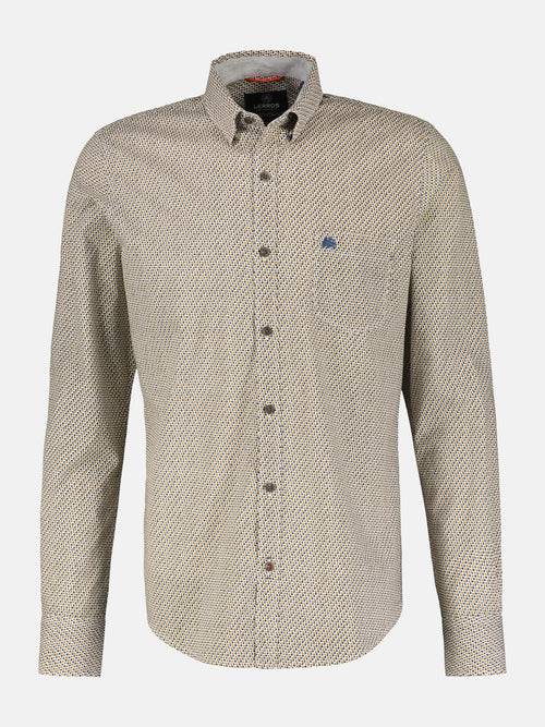 Lerros Poplinhemd Mit Fischgratmuster
