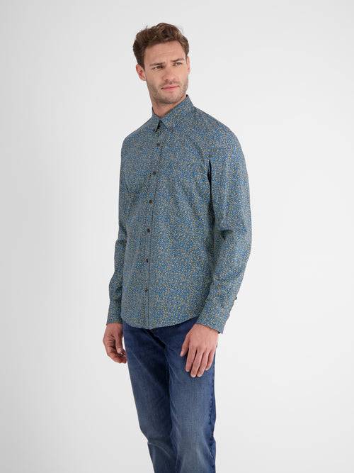 Lerros Poplinhemd Mit Floralem Minimalprint