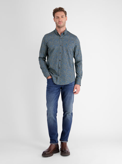 Lerros Poplinhemd Mit Floralem Minimalprint