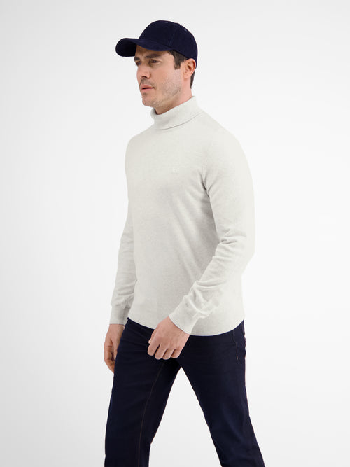 Lerros Rollkragenpullover, Flachstrick
