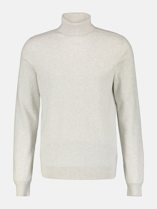 Lerros Rollkragenpullover, Flachstrick