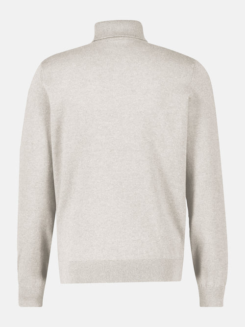Lerros Rollkragenpullover, Flachstrick