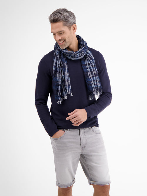 Lerros Schal Mit Stripe-Check-Muster