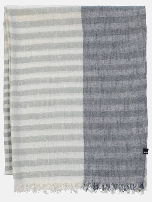 Lerros Schal, Schmal Und Breit Gestreift