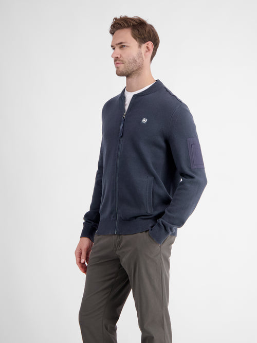 Lerros Strickjacke Mit College Kragen Für Herren