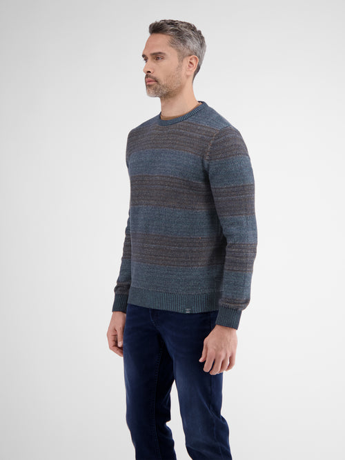 Lerros Strickpullover In Melange-Streifenoptik