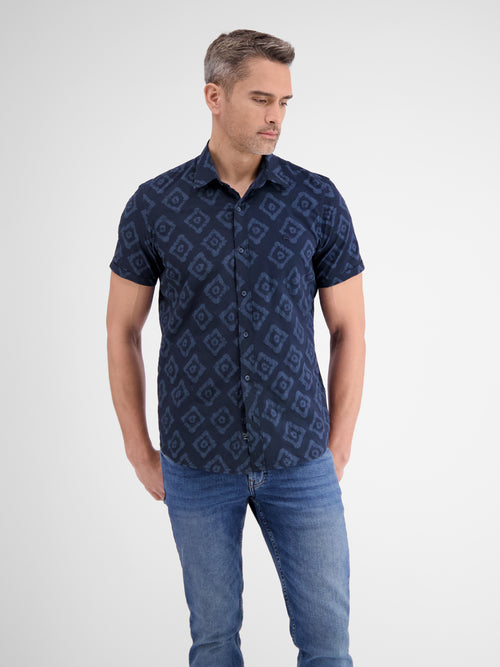 Lerros Strukturiertes Hemd Mit Grafischem Druck