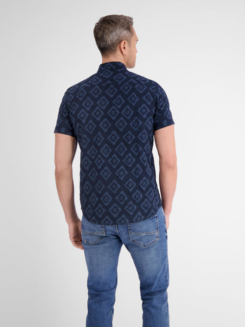 Lerros Strukturiertes Hemd Mit Grafischem Druck