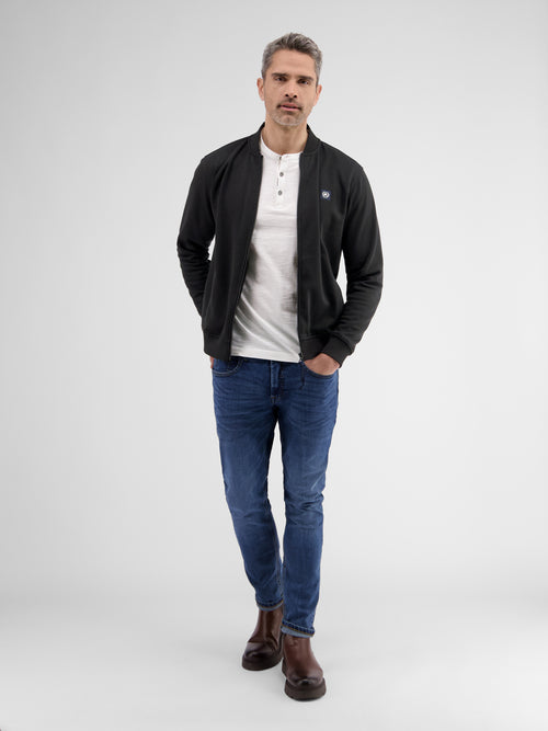 Lerros Sweatjacke Mit Collegekragen