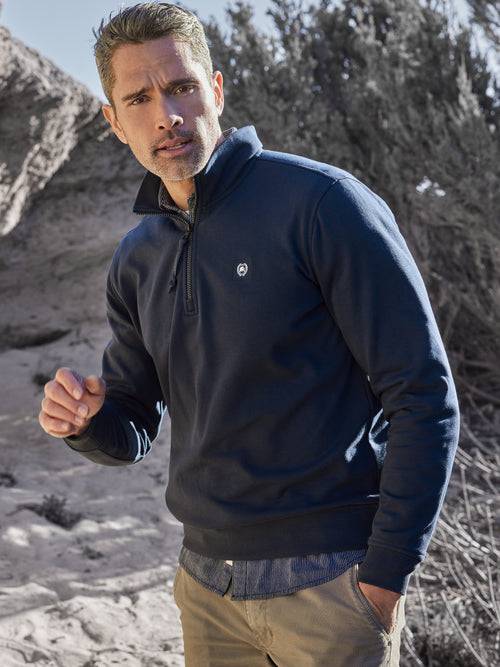 Lerros Sweatshirt mit Troyerkragen