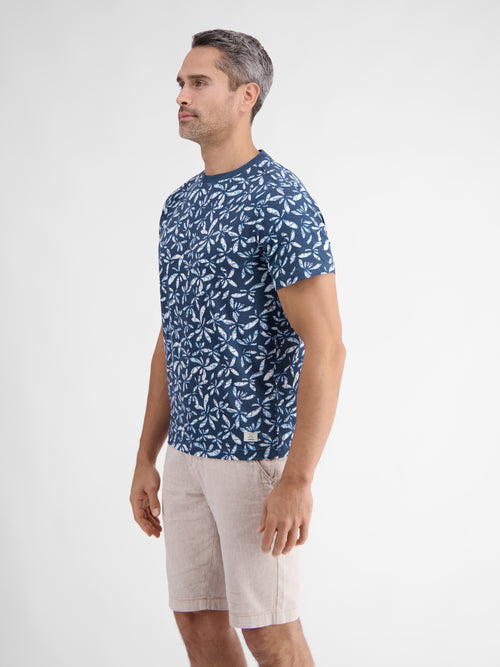 Lerros T-Shirt Für Herren Mit Floralem Print