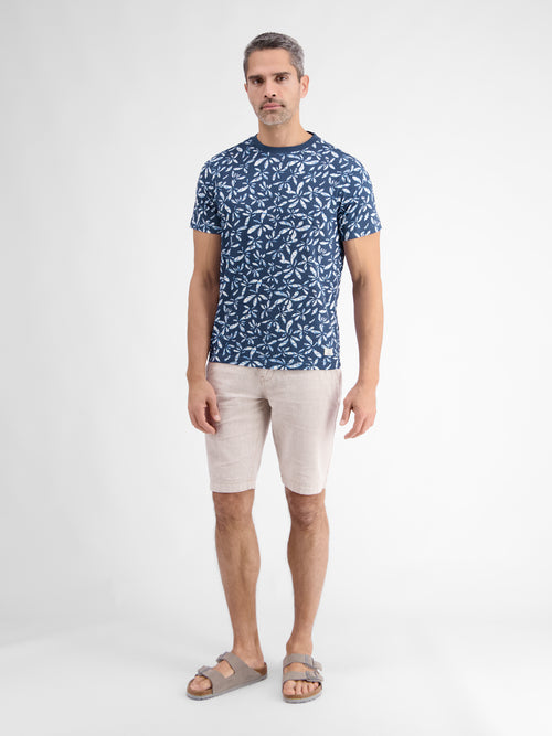 Lerros T-Shirt Für Herren Mit Floralem Print