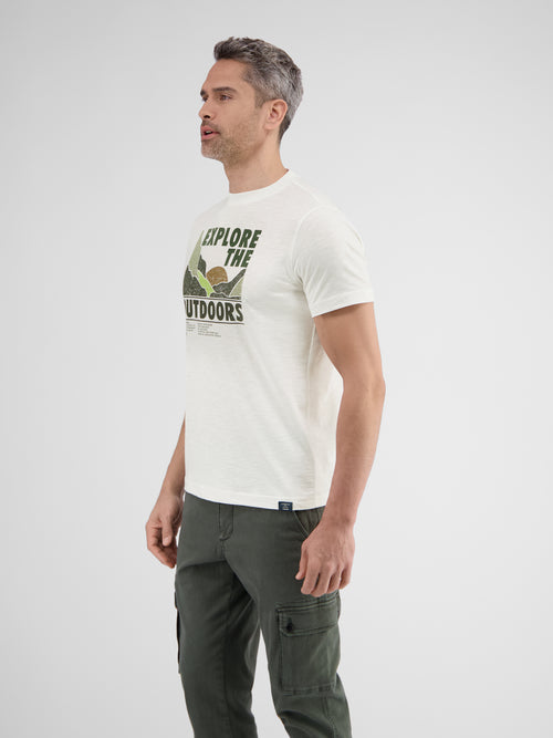 Lerros T-Shirt Mit Outdoor-Brustprint