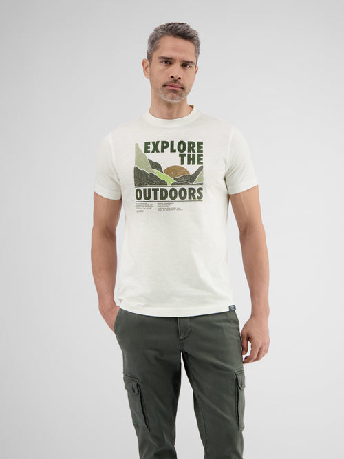 Lerros T-Shirt mit Outdoor-Brustprint