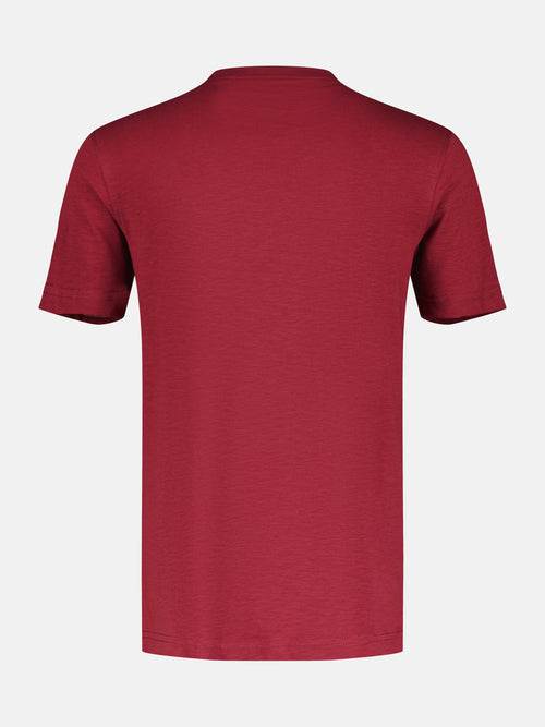 Lerros T-Shirt, Unifarben Mit Brustprint