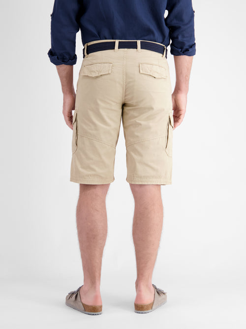 Lerros Unifarbene Cargobermuda Mit Gürtel