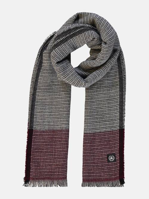 Lerros Wollschal, grafisch gemustert