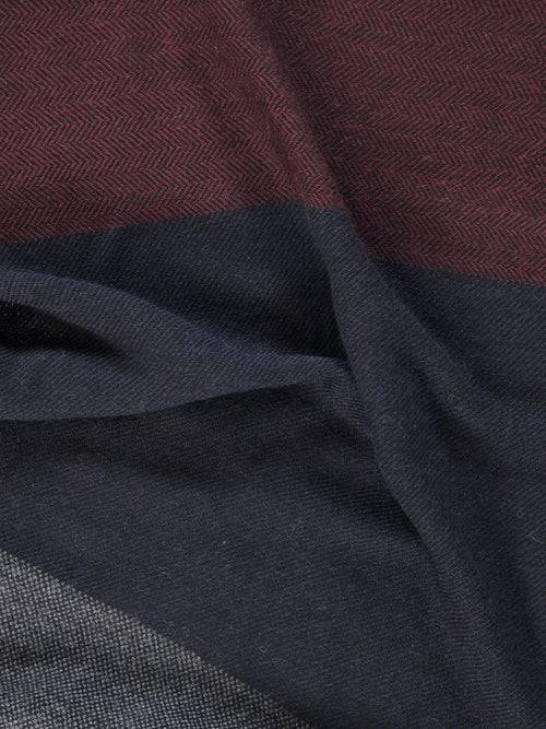 Lerros Wollschal Mit Breiten Blockstreifen