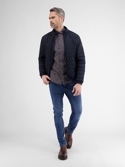 Lerros Modisches Hemd Mit Geometrischem Muster Und Haifischkragen