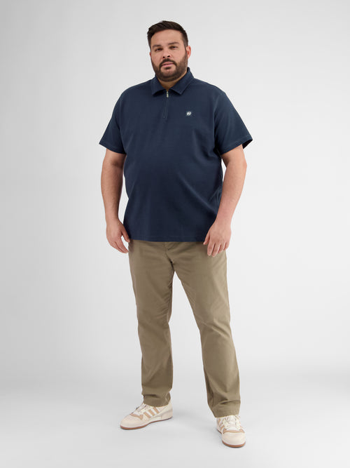 Lerros Poloshirt In Cool & Dry Qualität, Mit Reißverschlusskragen