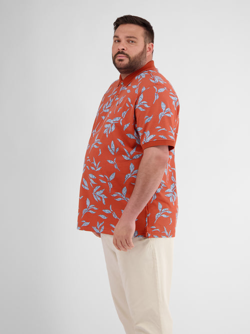 Lerros Poloshirt Mit Floralem Druck Und Abgesetzen Details