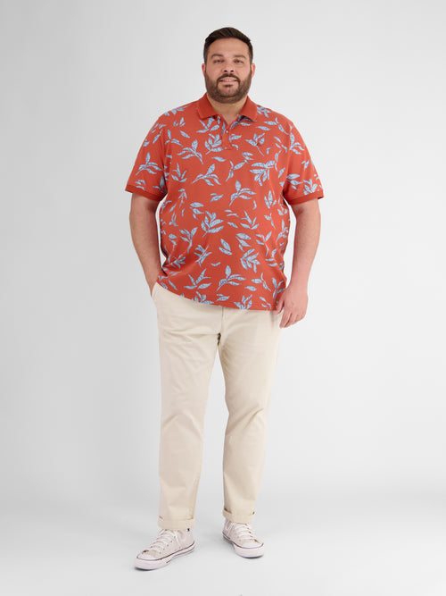 Lerros Poloshirt Mit Floralem Druck Und Abgesetzen Details