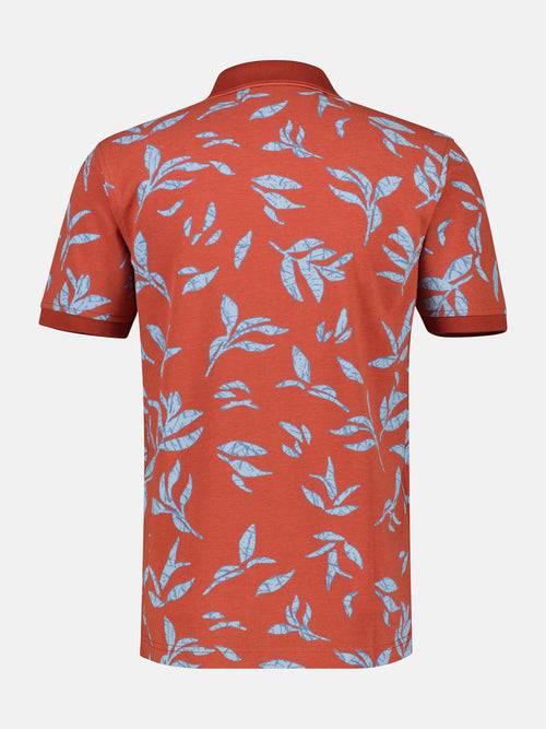 Lerros Poloshirt Mit Floralem Druck Und Abgesetzen Details