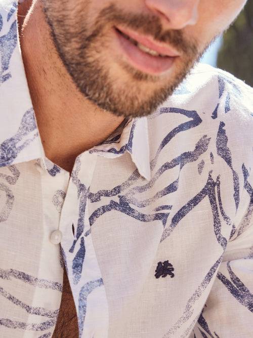 Lerros Sommerlich, Leichtes Langarmhemd Mit Floralem Print