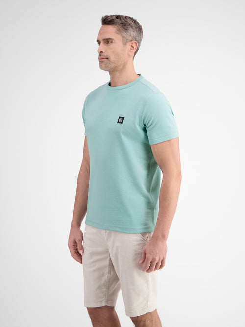 Lerros Unifarbenes Herren T-Shirt In Cool & Dry Qualität