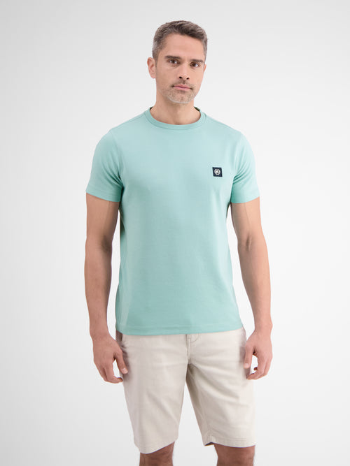 Lerros Unifarbenes Herren T-Shirt in Cool & Dry Qualität