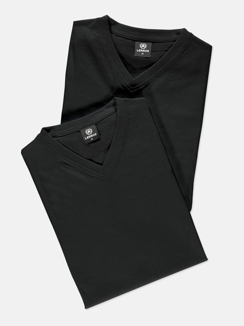 Lerros V-Neck Doppelpack Herren T-Shirt In Premium Baumwollqualität