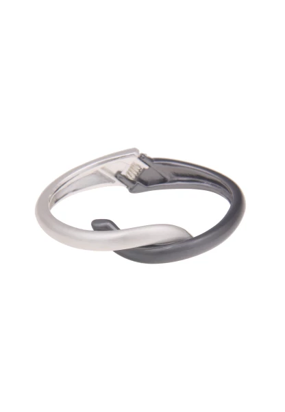 -50% SALE Leslii Armband Armreif Swing Bicolor in Silber Schwarz