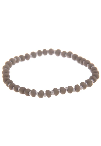 -50% SALE Leslii Armband Set Holzkugeln In Grau