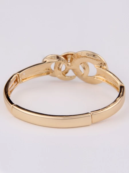 -50% SALE Leslii Damen-Armband Goldener Armreif In Petrol Gold