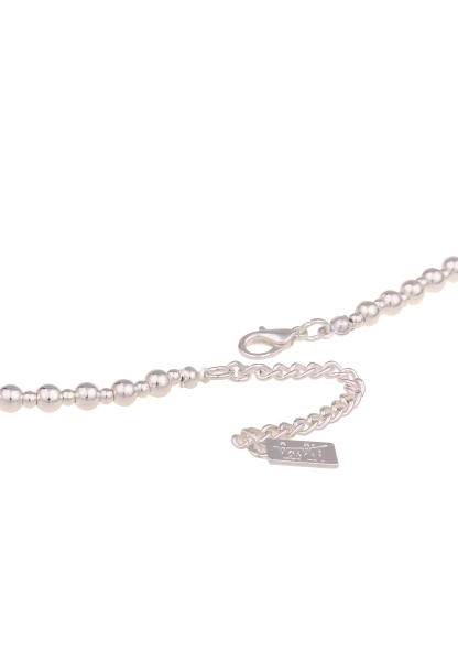 50% Sale Leslii Damen-Kette Glitzer.Anhänger Kugel-Kette Runder Anhänger Silberne Modeschmuck-Kette