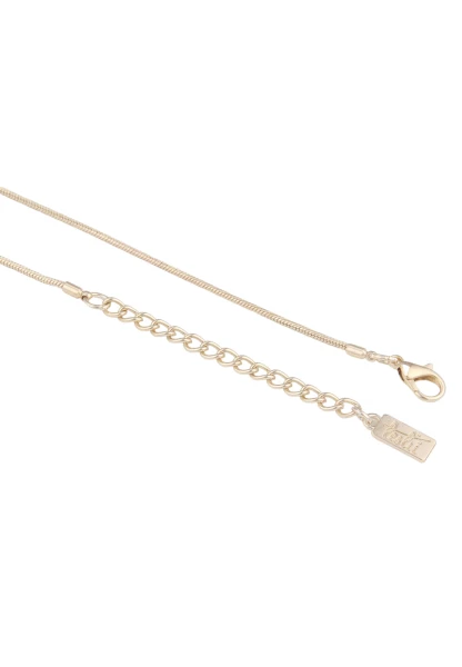 -50% SALE Leslii Damen-Kette Ring Perlen-Anhänger Schlangen-Kette Goldene Modeschmuck-Kette Gold