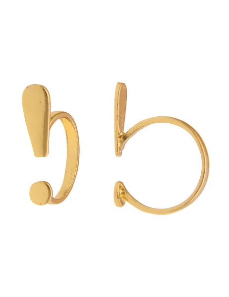 -50% SALE Leslii Damenring Simple Look Aus Metalllegierung Größe 17mm 18mm Oder 19mm In Gold