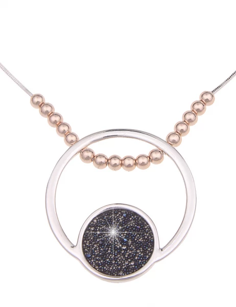 -50% SALE Leslii Kurze Halskette Bicolor Mix In Silber Rosé