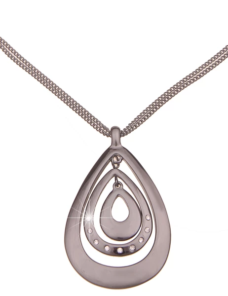 -50% SALE Leslii Kurze Halskette Glitzer Tropfen In Schwarz