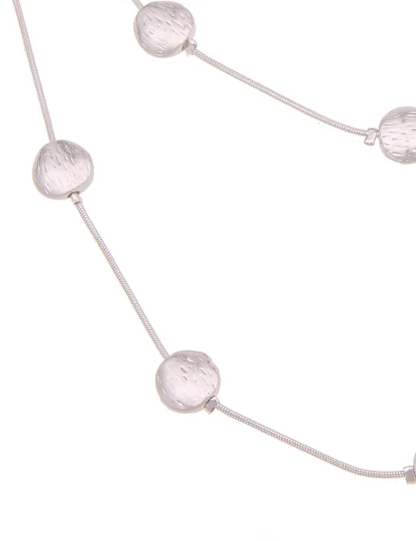 -50% SALE Leslii Kurze Halskette Muster Rund In Silber