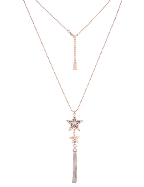 - 50% Sale Leslii lange Halskette Stern roségold