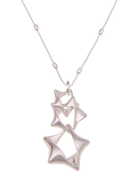-50% SALE Leslii Lange Halskette Stern Trio In Silber
