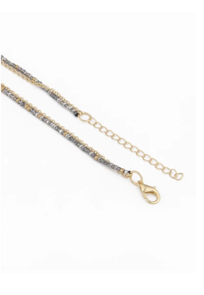 -50% SALE Leslii Lange Statement Halskette Mit Strass Oval Anhänger Gold