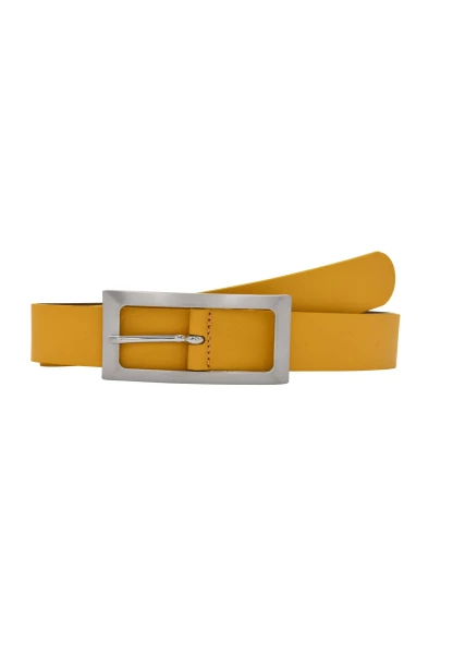 -50% SALE! Leslii Premium Gürtel Echter Leder-Gürtel Senfgelb Kalbs-Nappaleder Mustard